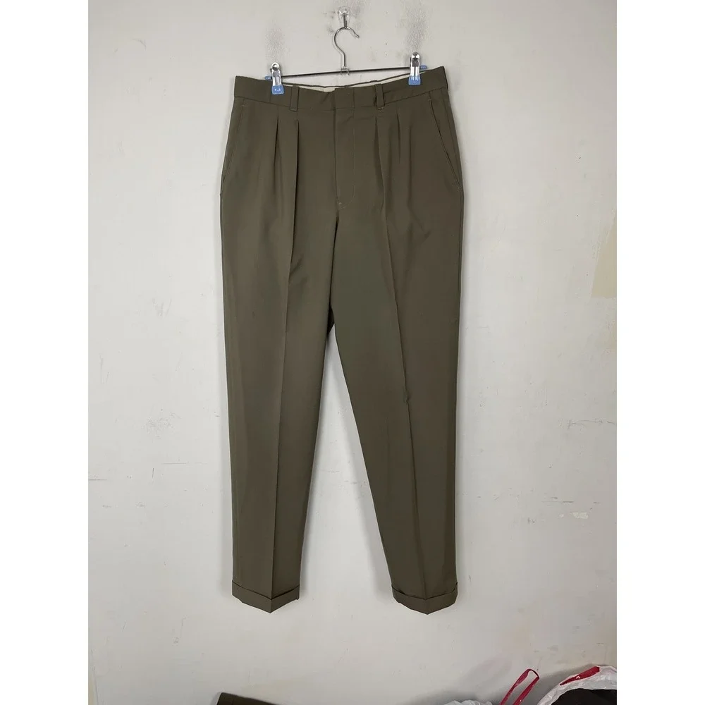 LRL Ralph Lauren Mens Dress Pants 38x29 Pleated High Performance Wool Fall Prep‎